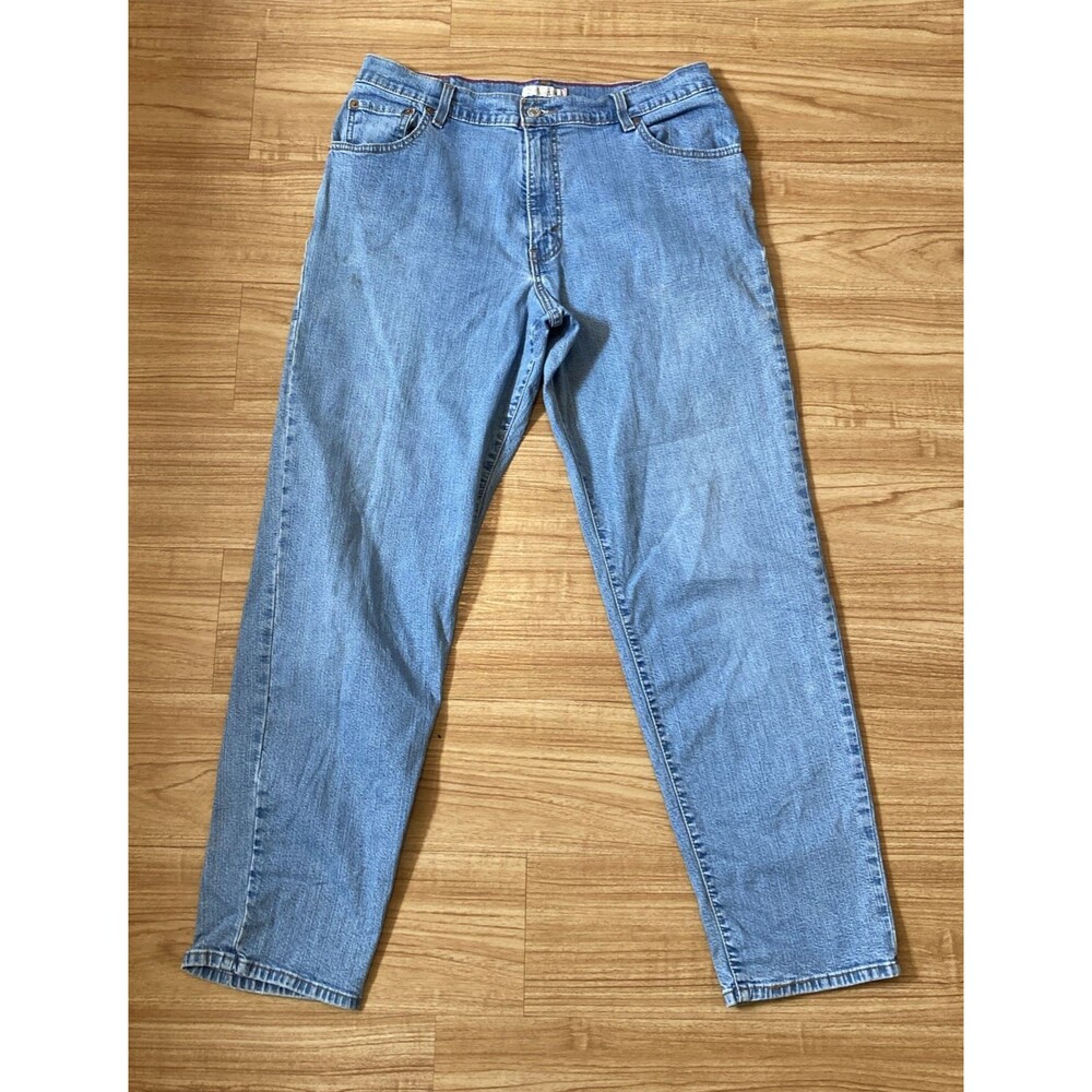 Levis 550 Womens 14M Relaxed Tapered 99% Cotton High-Rise Blue Jeans